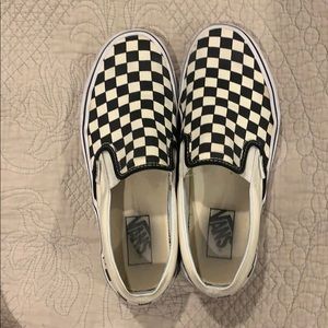 Black and white checkered vans